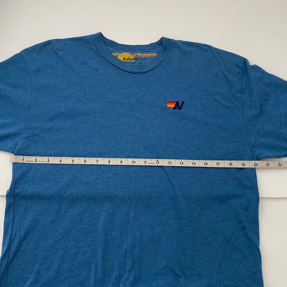 Aviator Nation Boyfriend Tee Size: Large RARE Blue Color - Picture 5 of 7